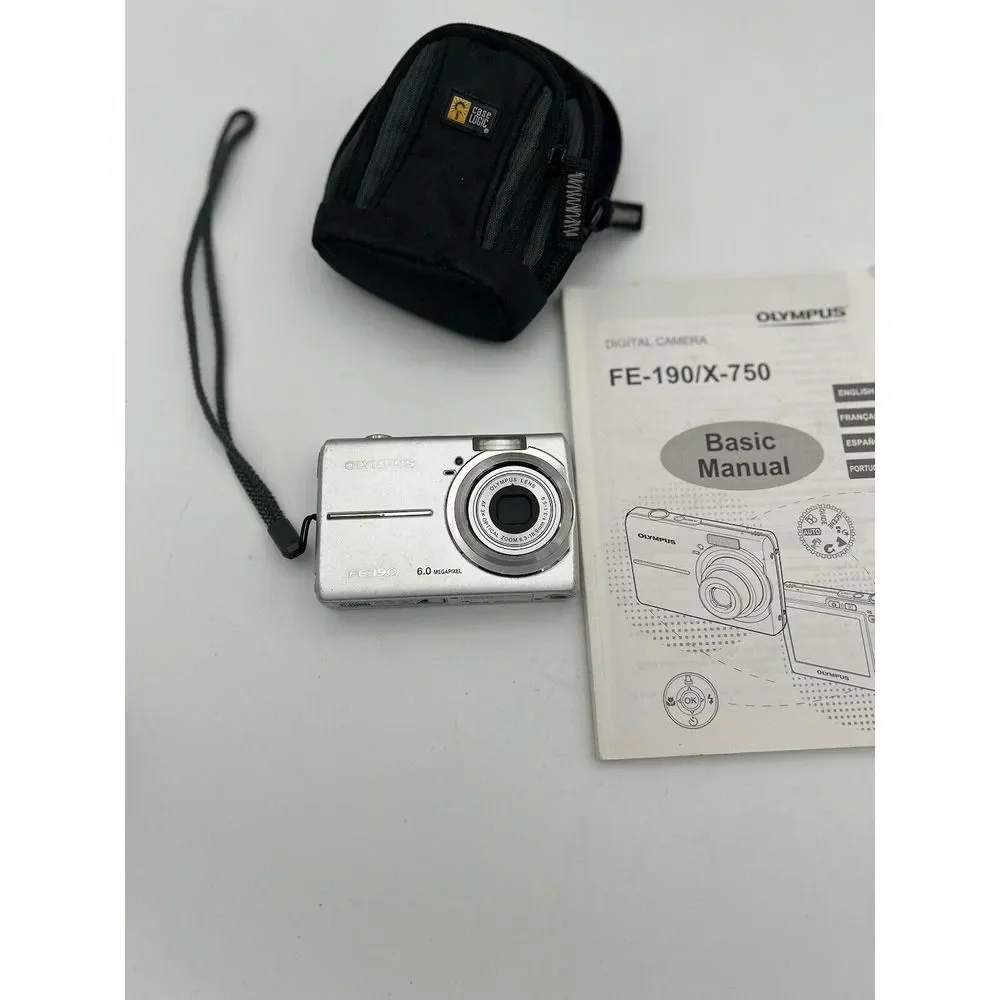 Olympus‎ Digital Camera FE-190/ X-750 & Accessories Manual Untested For Parts